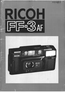 Ricoh FF 3 AF manual. Camera Instructions.